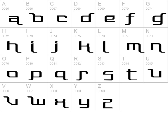 Photonica Straight uppercase A-Z preview