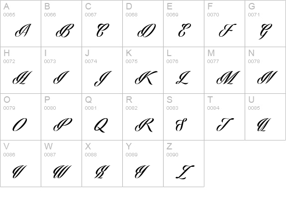 Phraell uppercase A-Z preview