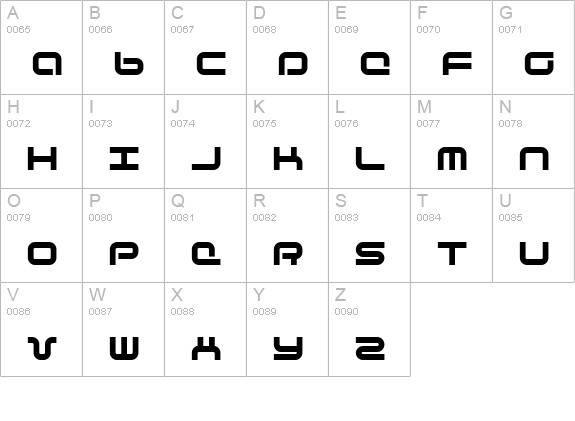 Phutura uppercase A-Z preview
