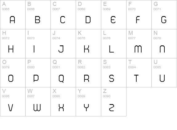Pictaves Light uppercase A-Z preview