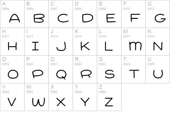 Pie Contest BTN uppercase A-Z preview