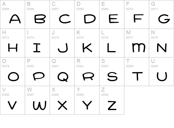 Pie Contest BTN Bold uppercase A-Z preview