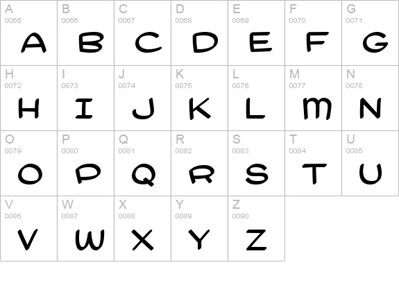 Pie Contest BTN Quill uppercase A-Z preview