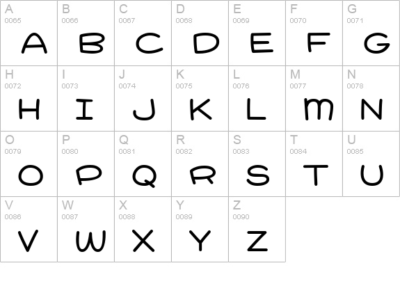 Pie Contest BTN Round Bold uppercase A-Z preview