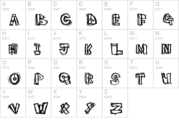 pigeon_snatch uppercase A-Z preview