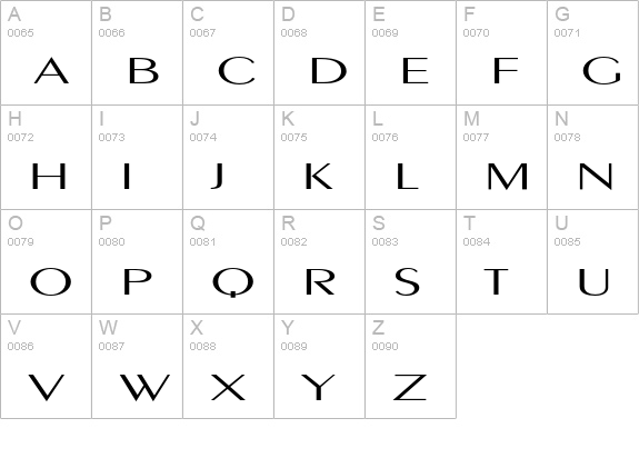 PigNoseTyp uppercase A-Z preview