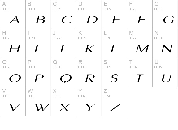 PigNoseTyp Italic uppercase A-Z preview