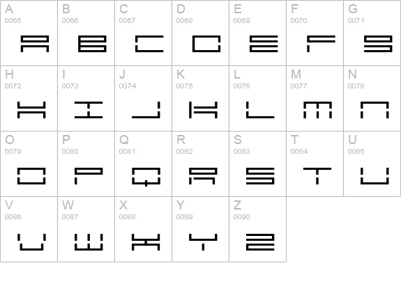 Pile uppercase A-Z preview