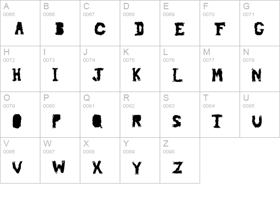 piledriver uppercase A-Z preview