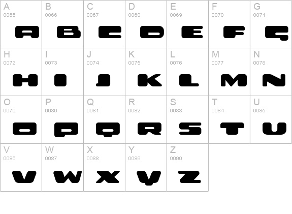 PILOT Heavy uppercase A-Z preview
