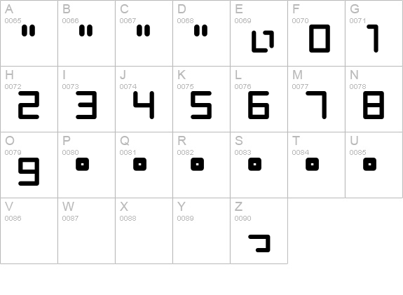 Pinponpan uppercase A-Z preview