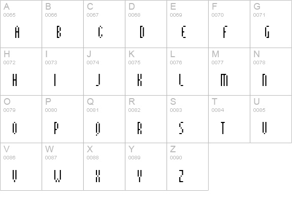 pinx uppercase A-Z preview