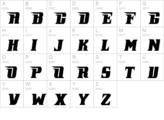 Pirate Incognito uppercase A-Z preview