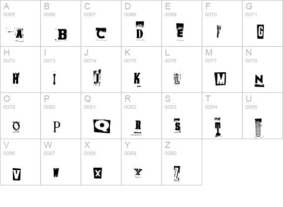 PiratesStoertebecker uppercase A-Z preview