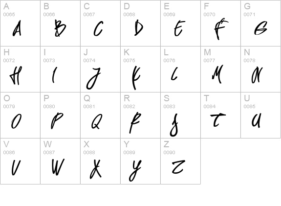 Pirmokas uppercase A-Z preview