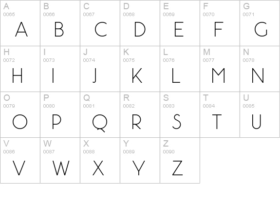 Pistara uppercase A-Z preview