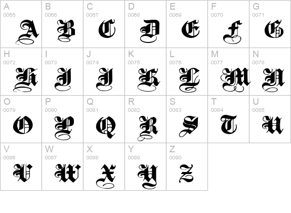 PlainBlackWide Normal uppercase A-Z preview