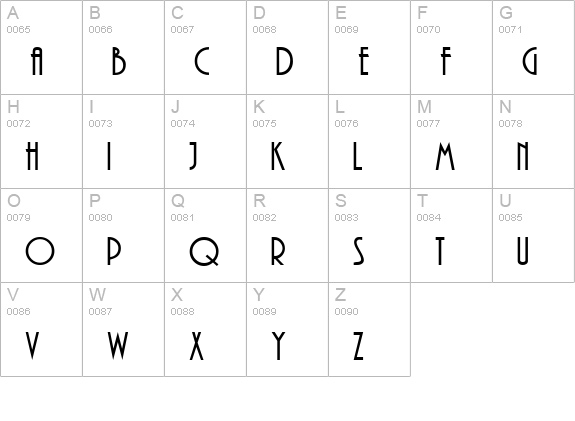 PlainDB Normal uppercase A-Z preview