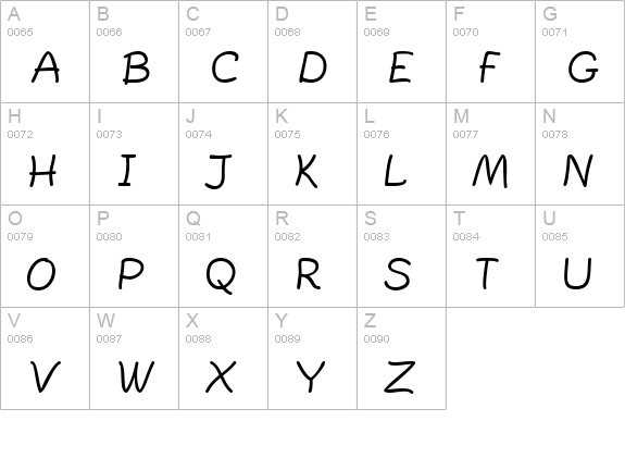 PlainPensle Bold uppercase A-Z preview