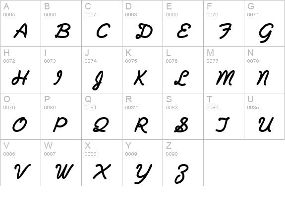 PlainPensleXBold Italic uppercase A-Z preview