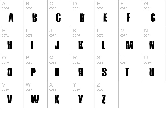 PlaketteAntique-Xbold-Regular uppercase A-Z preview