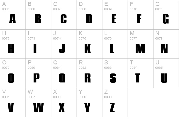 PlaketteSerial-Heavy-Regular uppercase A-Z preview