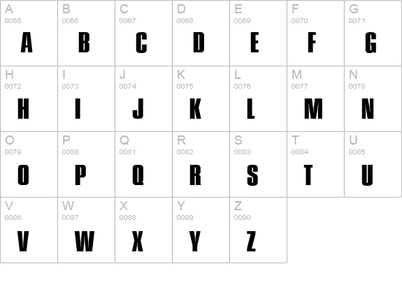 PlaketteSerial-Xbold-Regular uppercase A-Z preview