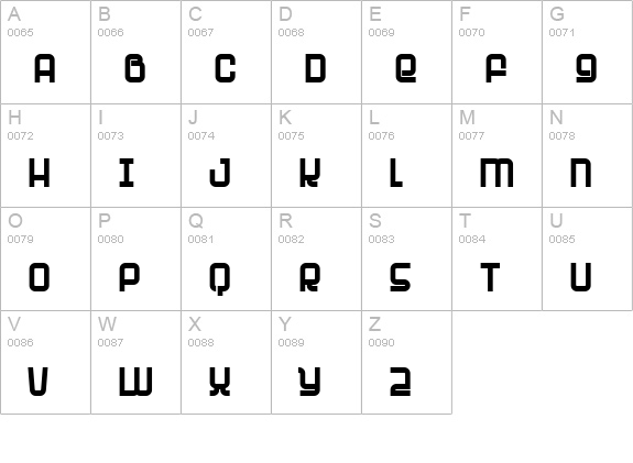 Planet uppercase A-Z preview