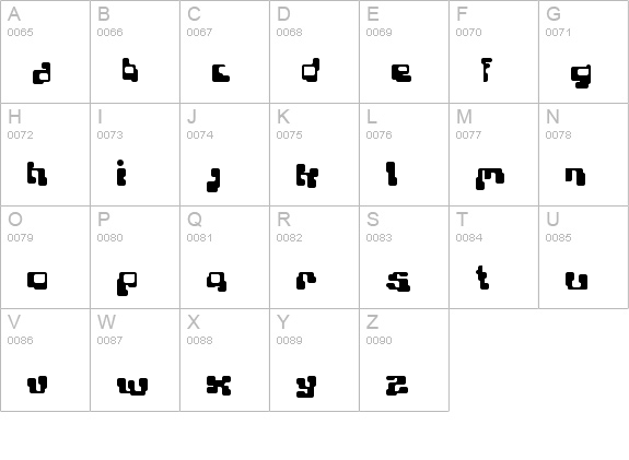 Planet Bubble uppercase A-Z preview