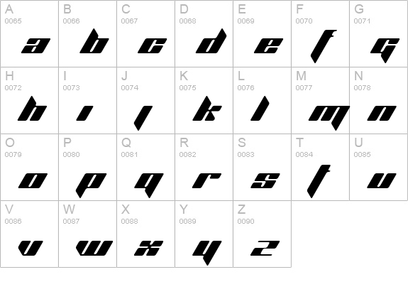 Planet Kosmos uppercase A-Z preview