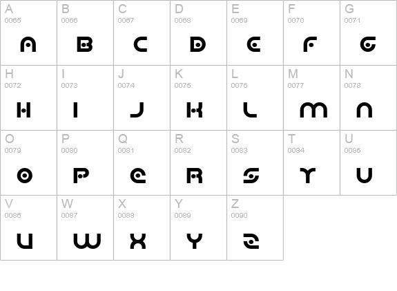 Planetary Orbiter Bold uppercase A-Z preview
