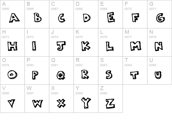 Plastic uppercase A-Z preview