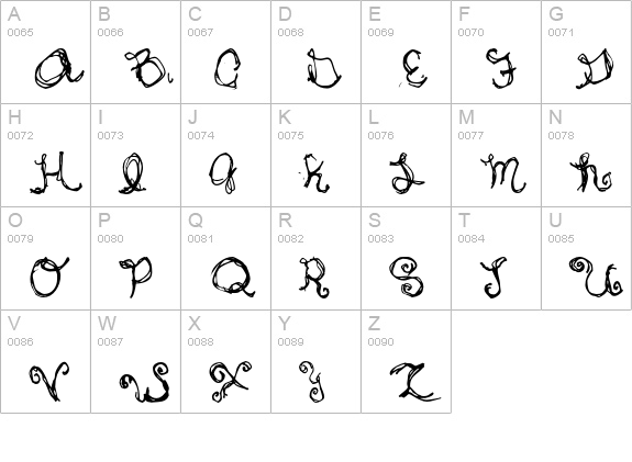 PlasticLasso uppercase A-Z preview