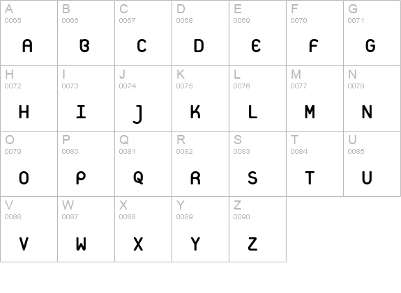 Platelet uppercase A-Z preview