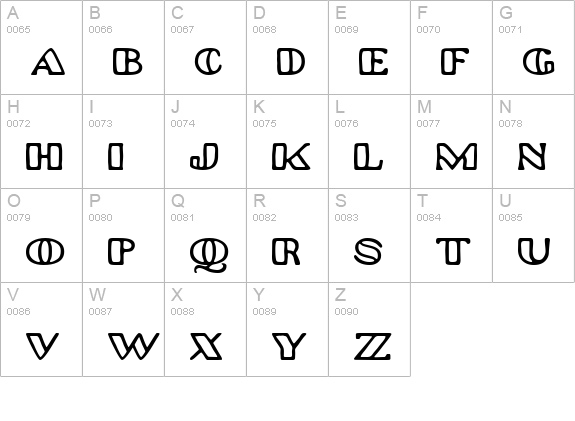 Platinum Hub Caps uppercase A-Z preview