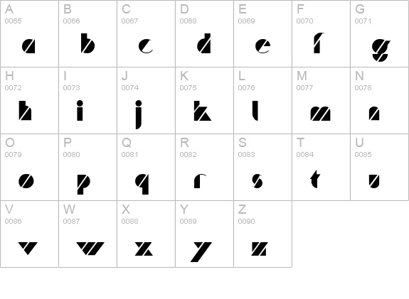 Playmate uppercase A-Z preview