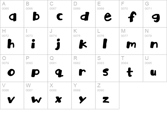 Playtime
 uppercase A-Z preview