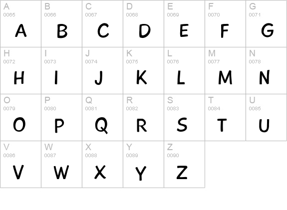 Playtime With Hot Toddies uppercase A-Z preview
