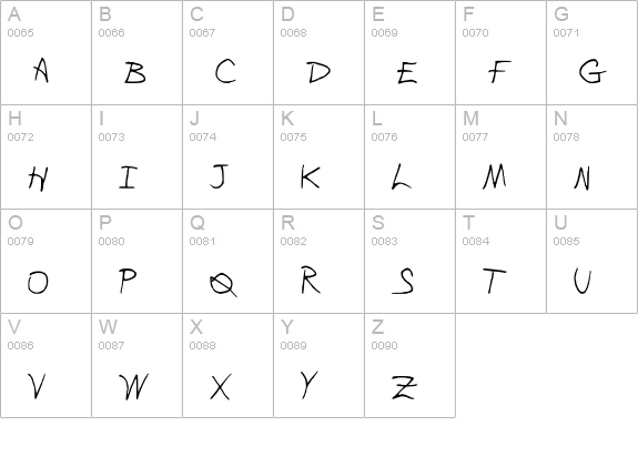 Please Dont Leave NBP uppercase A-Z preview