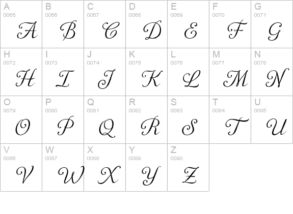 Plebeya 2 uppercase A-Z preview