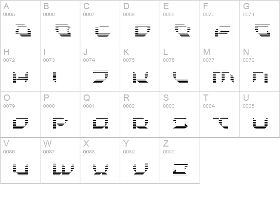 Pluranon Fade uppercase A-Z preview