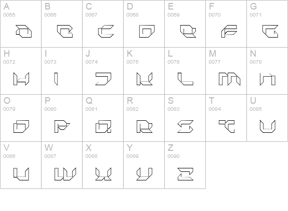 Pluranon Stroke uppercase A-Z preview