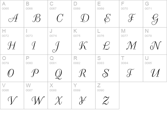 PM Decor Cyrillic uppercase A-Z preview