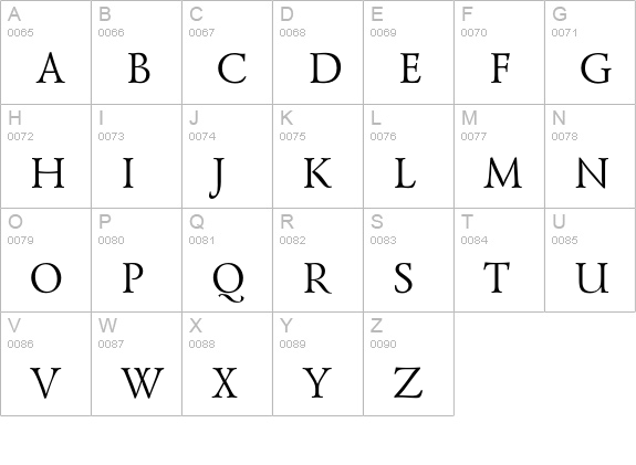 PM Lazurski Cyrillic uppercase A-Z preview