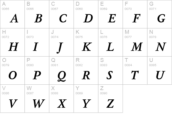 PM Mysl BoldItalic Cyrillic uppercase A-Z preview