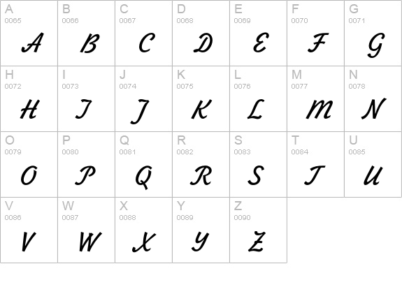 PM Zhikharev Cyrillic uppercase A-Z preview