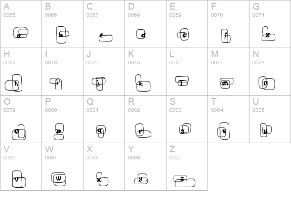 Po Beef uppercase A-Z preview