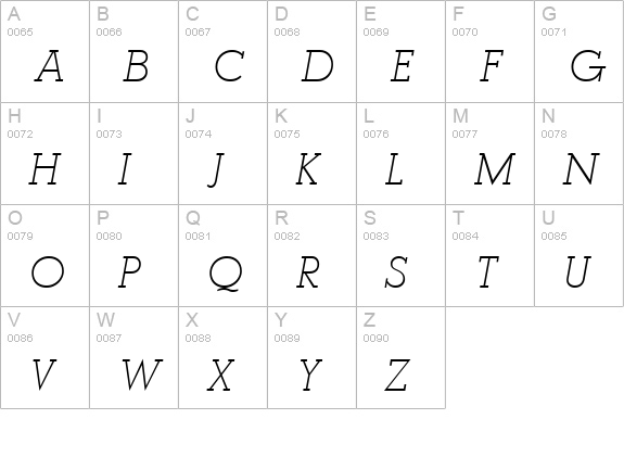 Pogo SSi Italic uppercase A-Z preview