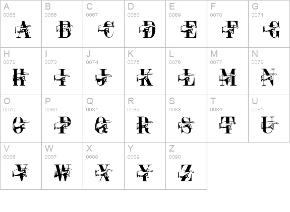Pointage Regular uppercase A-Z preview