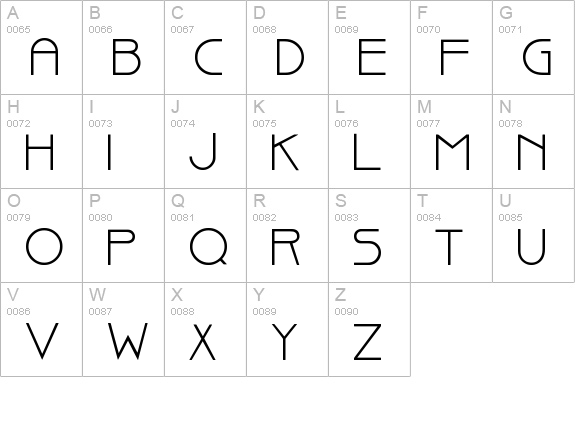Pointer uppercase A-Z preview
